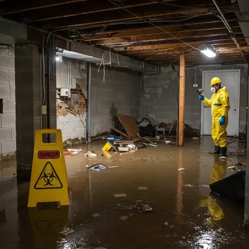 Flooded Basement Electrical Hazard in Bristol, TN Property